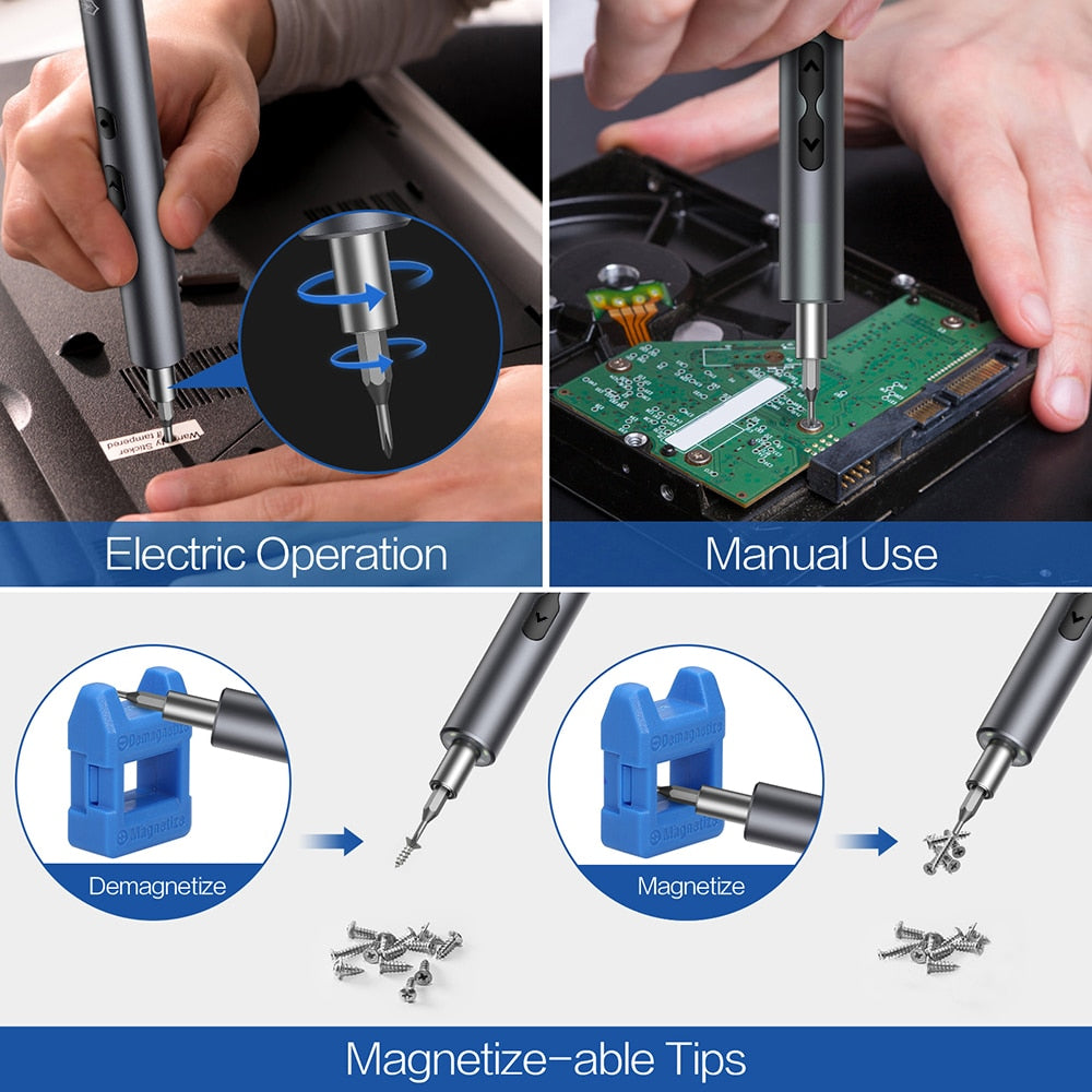 Permaplug Elite Mini Electric Screwdriver Pen Set